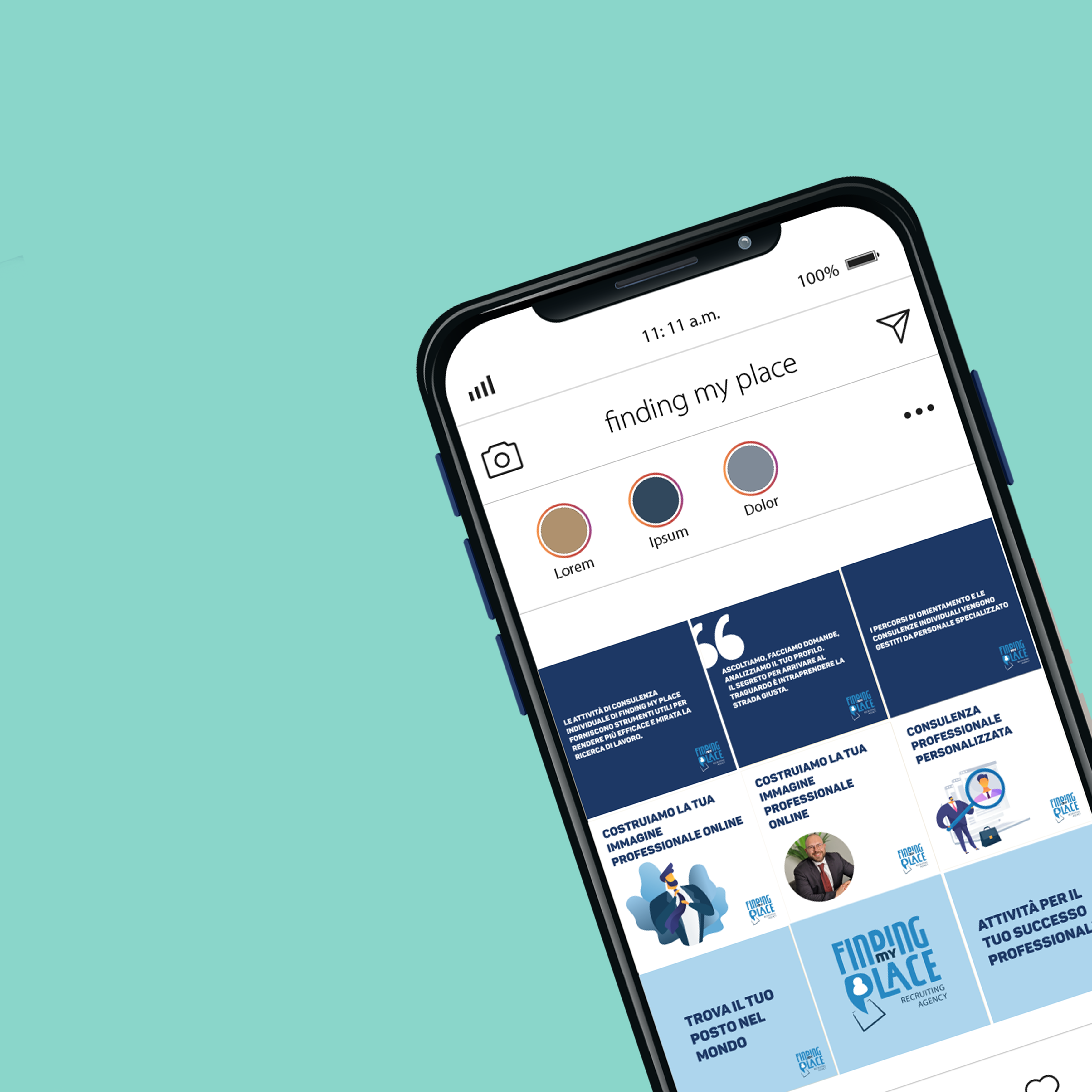 instagram della pagina Findingmyplace